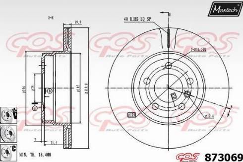 Maxtech 873069.6880 - Kočioni disk www.molydon.hr