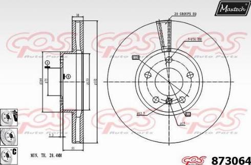 Maxtech 873064.6980 - Kočioni disk www.molydon.hr