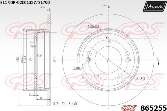 Maxtech 873064 - Kočioni disk www.molydon.hr