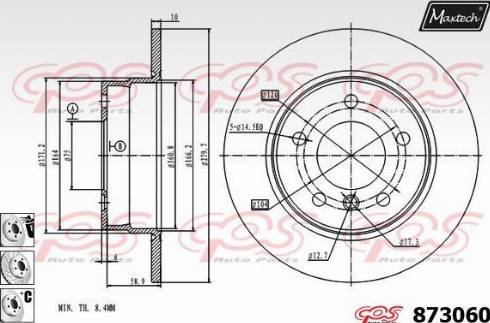 Maxtech 873060.6880 - Kočioni disk www.molydon.hr