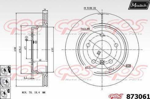 Maxtech 873061.6880 - Kočioni disk www.molydon.hr