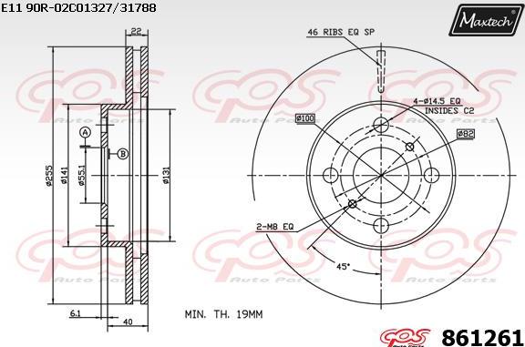 Maxtech 873061 - Kočioni disk www.molydon.hr