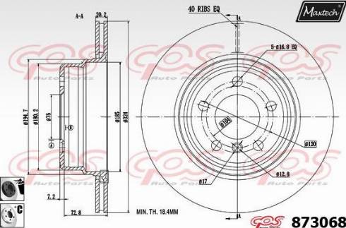 Maxtech 873068.6060 - Kočioni disk www.molydon.hr