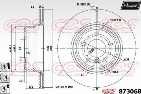 Maxtech 873068.6880 - Kočioni disk www.molydon.hr