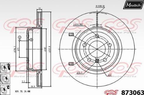 Maxtech 873063.6980 - Kočioni disk www.molydon.hr