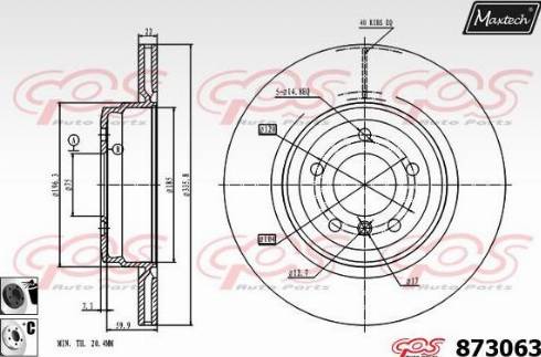 Maxtech 873063.6060 - Kočioni disk www.molydon.hr