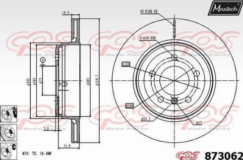 Maxtech 873062.6980 - Kočioni disk www.molydon.hr