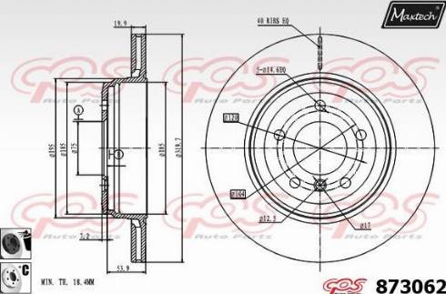 Maxtech 873062.6060 - Kočioni disk www.molydon.hr