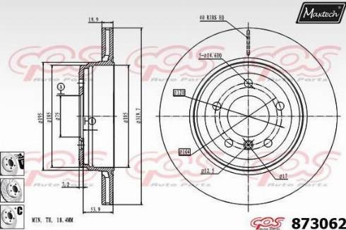 Maxtech 873062.6880 - Kočioni disk www.molydon.hr