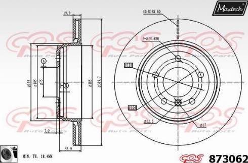 Maxtech 873062.0060 - Kočioni disk www.molydon.hr