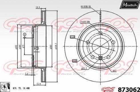 Maxtech 873062.0080 - Kočioni disk www.molydon.hr