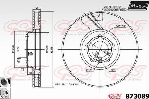 Maxtech 873089.0360 - Kočioni disk www.molydon.hr