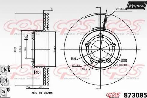 Maxtech 873085.6880 - Kočioni disk www.molydon.hr