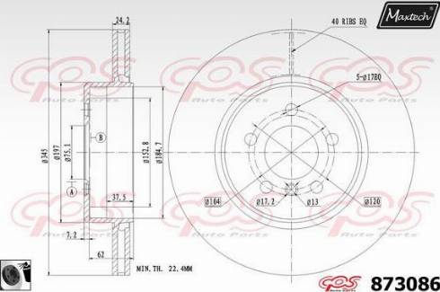 Maxtech 873086.0060 - Kočioni disk www.molydon.hr