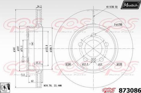 Maxtech 873086.0080 - Kočioni disk www.molydon.hr