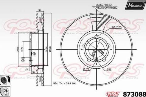 Maxtech 873088.0260 - Kočioni disk www.molydon.hr