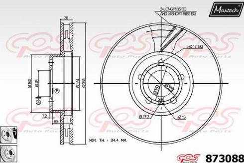 Maxtech 873088.0280 - Kočioni disk www.molydon.hr