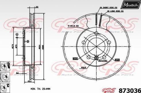 Maxtech 873036.6980 - Kočioni disk www.molydon.hr