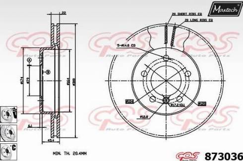 Maxtech 873036.6880 - Kočioni disk www.molydon.hr