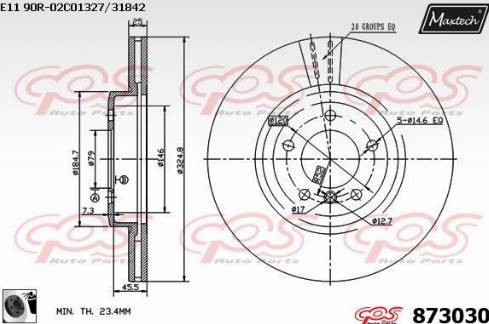 Maxtech 873030.0060 - Kočioni disk www.molydon.hr