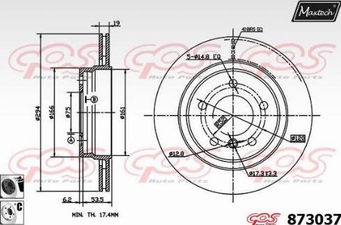 Maxtech 873037.6060 - Kočioni disk www.molydon.hr