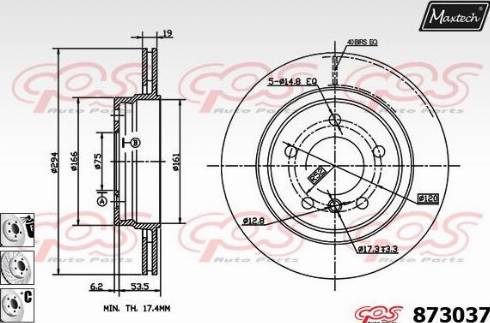 Maxtech 873037.6880 - Kočioni disk www.molydon.hr