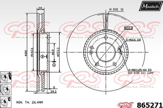 Maxtech 873029 - Kočioni disk www.molydon.hr