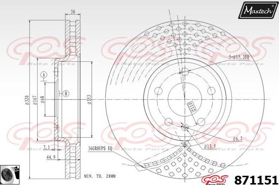 Maxtech 873024 - Kočioni disk www.molydon.hr