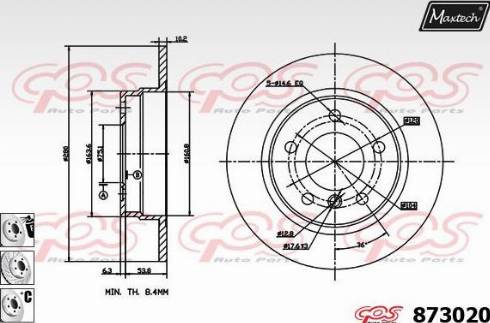 Maxtech 873020.6880 - Kočioni disk www.molydon.hr