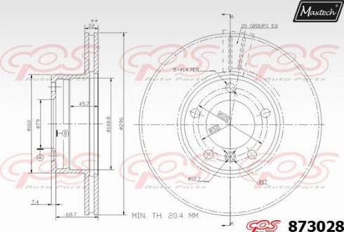 Maxtech 873028.0000 - Kočioni disk www.molydon.hr