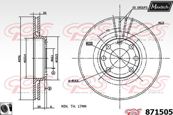 Maxtech 873028 - Kočioni disk www.molydon.hr