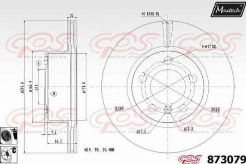 Maxtech 873079.6060 - Kočioni disk www.molydon.hr