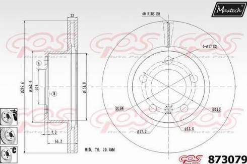 Maxtech 873079.6880 - Kočioni disk www.molydon.hr