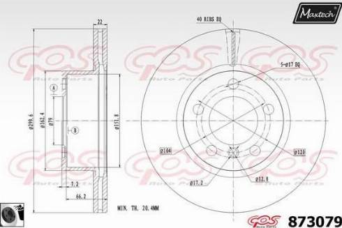 Maxtech 873079.0060 - Kočioni disk www.molydon.hr