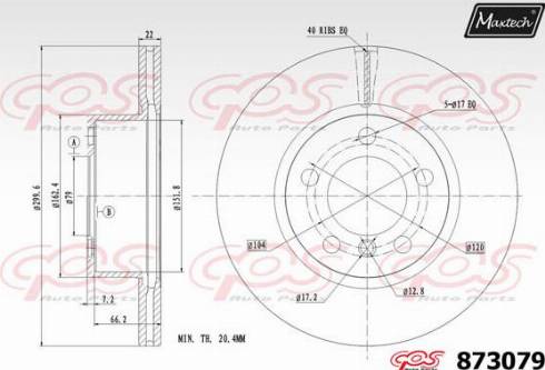 Maxtech 873079.0000 - Kočioni disk www.molydon.hr