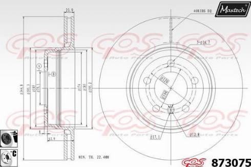 Maxtech 873075.6060 - Kočioni disk www.molydon.hr