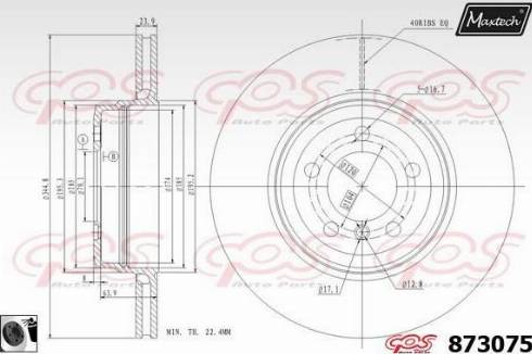 Maxtech 873075.0060 - Kočioni disk www.molydon.hr