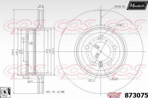 Maxtech 873075.0080 - Kočioni disk www.molydon.hr