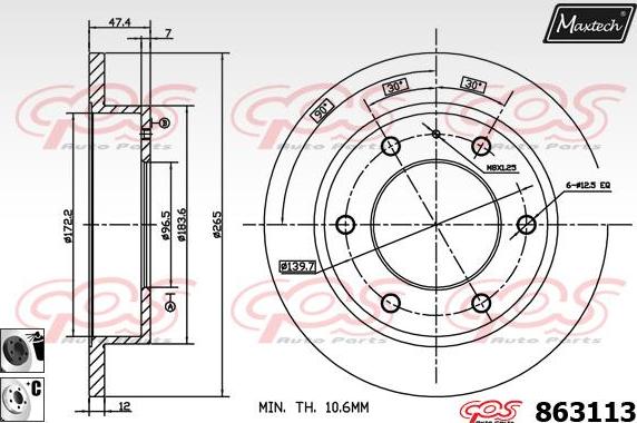 Maxtech 873071 - Kočioni disk www.molydon.hr