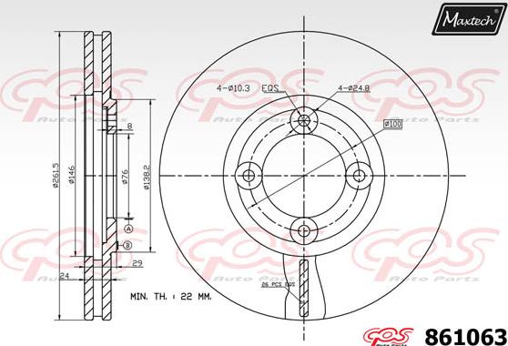 Maxtech 873078 - Kočioni disk www.molydon.hr