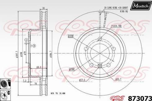 Maxtech 873073.6060 - Kočioni disk www.molydon.hr