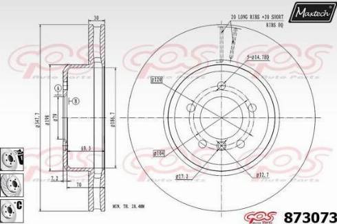 Maxtech 873073.6880 - Kočioni disk www.molydon.hr