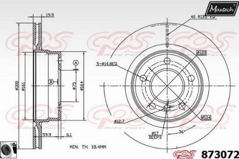 Maxtech 873072.0060 - Kočioni disk www.molydon.hr