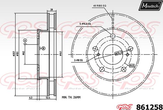 Maxtech 873077 - Kočioni disk www.molydon.hr