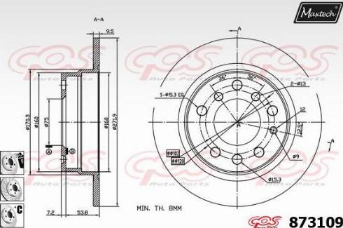 Maxtech 873109.6980 - Kočioni disk www.molydon.hr