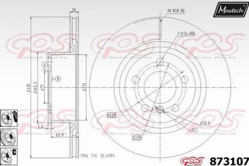 Maxtech 873107.6980 - Kočioni disk www.molydon.hr