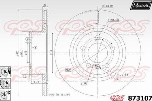 Maxtech 873107.6880 - Kočioni disk www.molydon.hr