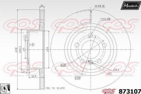 Maxtech 873107.0080 - Kočioni disk www.molydon.hr