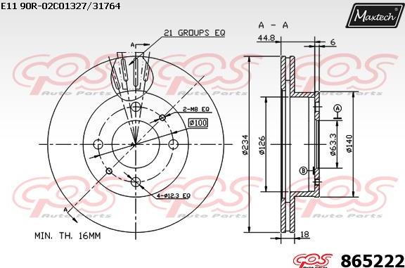 Maxtech 872006 - Bubanj kočnica www.molydon.hr