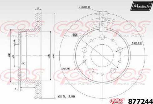 Maxtech 877244.0000 - Kočioni disk www.molydon.hr